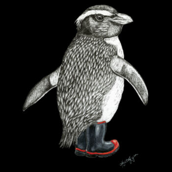 Penguin's Gumboots - Mens Staple T shirt Design