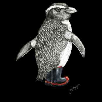 Penguin's Gumboots - Womens Maple Tee Design