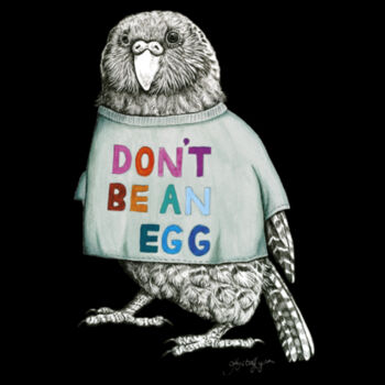 Don't Be an Egg - Womens Maple Tee Design