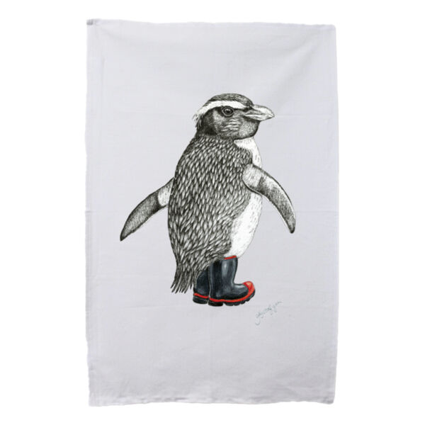 Penguin's Gumboots - Tea Towel Thumbnail