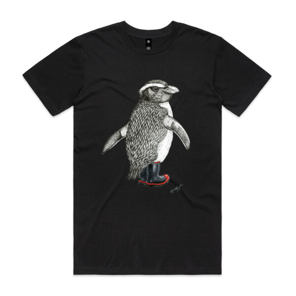 Penguin's Gumboots - Mens Staple T shirt Thumbnail