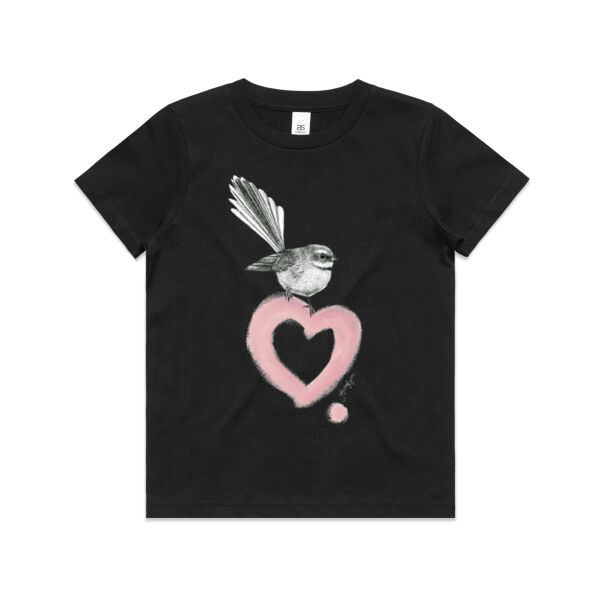 I Heart Piwakawaka - Kids Tee Thumbnail