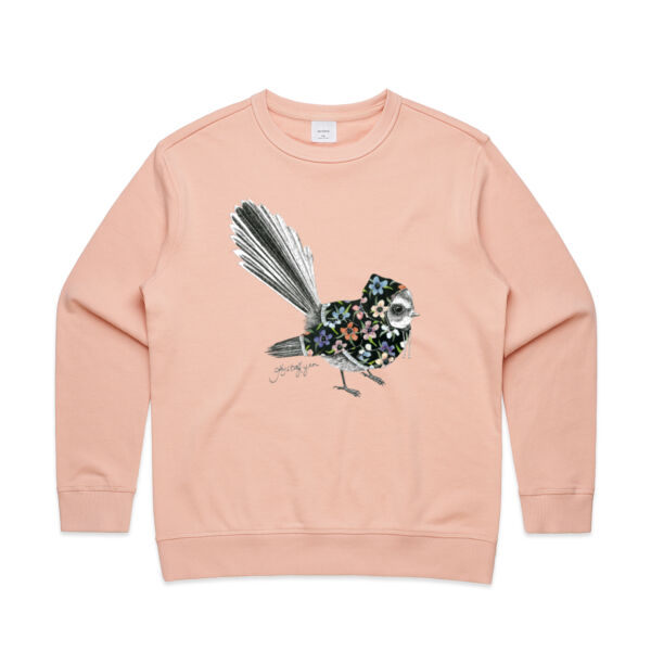 Piwakawaka's Hoodie - Womens Premium Crew Thumbnail